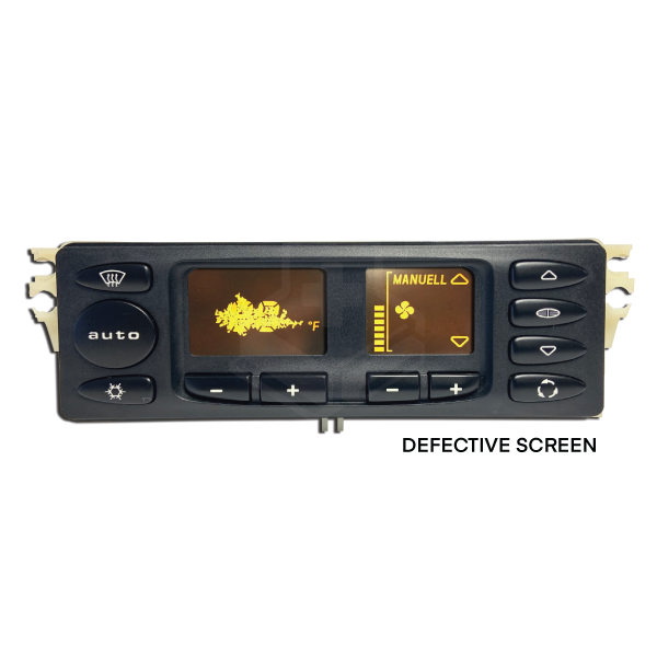 Porsche 996 Climate Control Unit<br>Screen Replacement Service 996 653 101 10